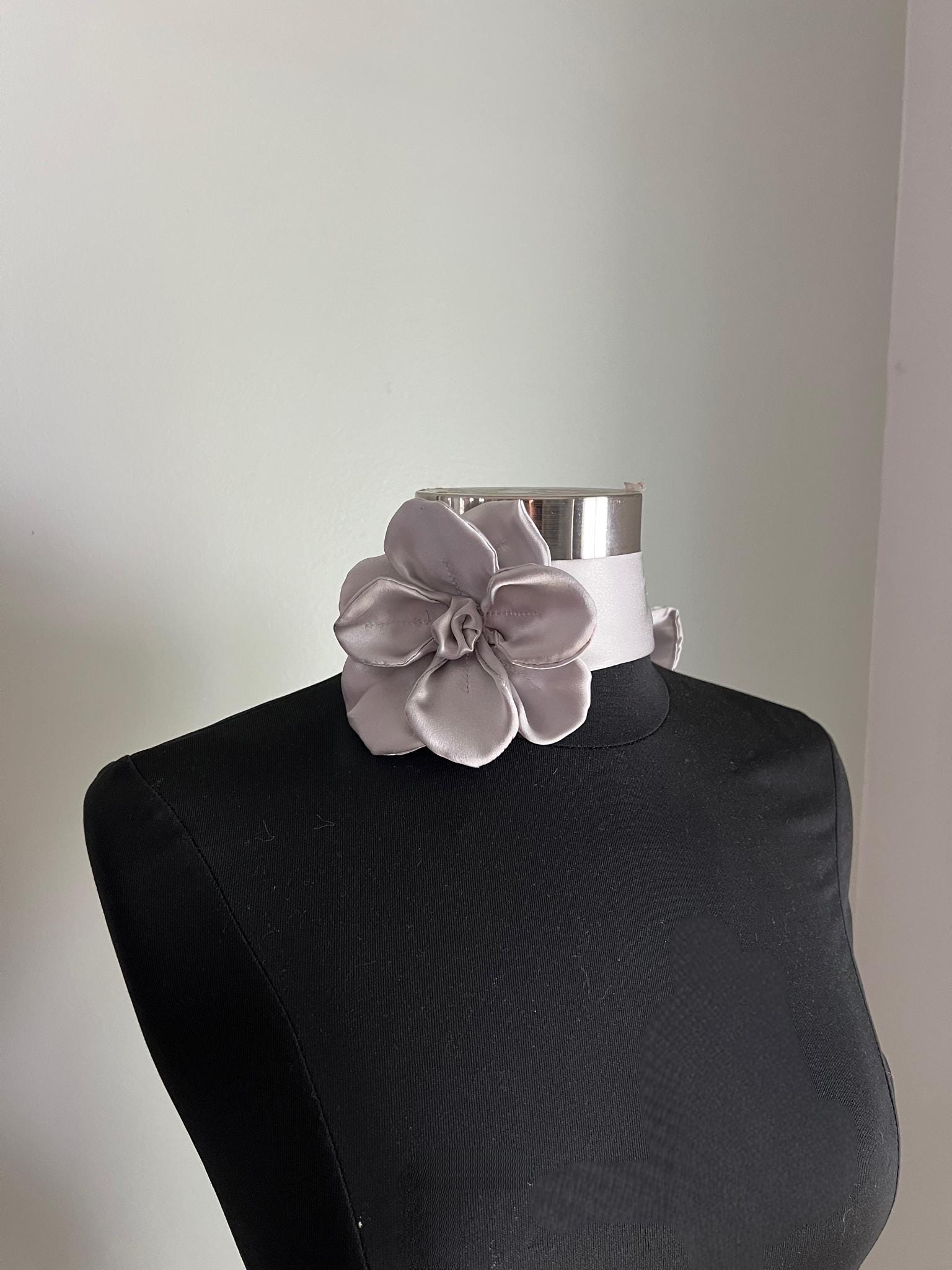 Silk Flower Scarf/Necklace